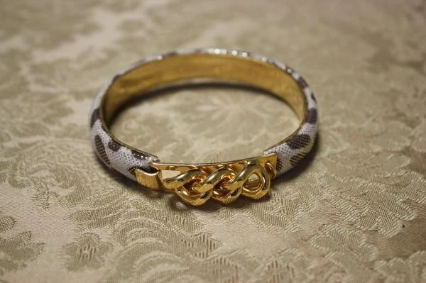 GUCCI Bracciale Vita Vita Pelle Pantera Nuovo