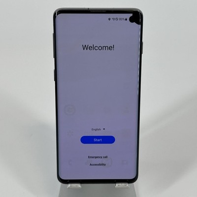 Samsung Galaxy S10 Prism Black 128GB Unlocked - Good w/ LCD Bleed/LCD Burn-In