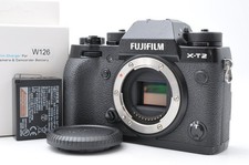 Near Mint Fujifilm X-T2 Black Mirrorless Digital Camera Body Shutter Count 7510