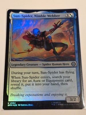 Sun-Spider, Nimble Webber ENGLISH FOIL UNCOMMON Marvel's Spider-Man MTG NM F136