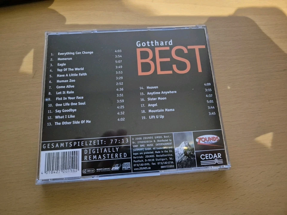 Zounds CD Gotthard  Best Lift U Up sehr guter Zustand - Bild 2 von 3