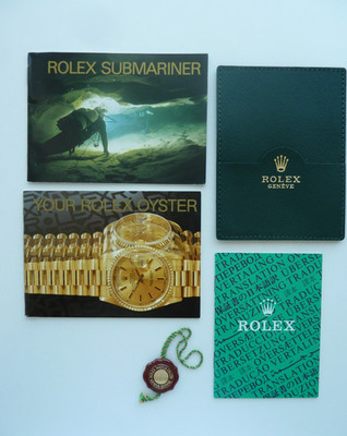 Rolex Submariner Booklet Set 5 Teilig  - englisch 1992 -
