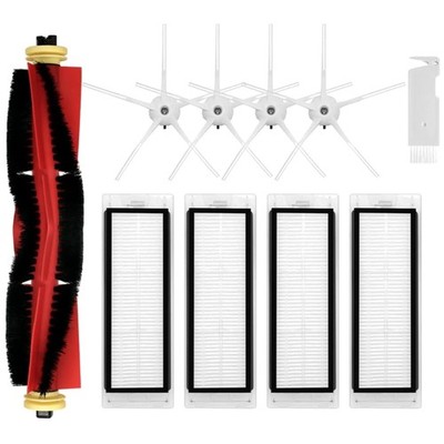 Roborock S5 Spare Parts Kit: 1 Roller, 4 Brushes, 4 Filters