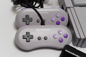 Hyperkin RetroN NES/SNES 2 Gray Gaming Console with 4 Controllers Tested Works