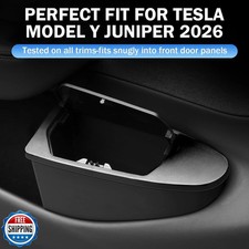 Tesla Model Y Juniper Door Storage Box Set 2-Pack Hidden Organizer Tray