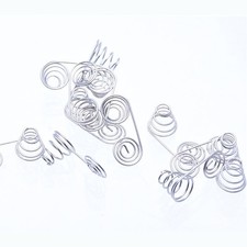 Battery Negative and Positive AA Coils Spring Contact Plate NIckel Wire Spring