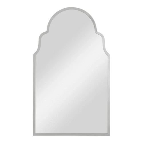 Uttermost Brayden Stainless Steel and MDF Wood Arch Mirror in Polished Nickel - Picture 1 of 7