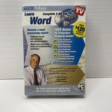 Video Professor Inc Learn Word Complete 3-CD Set John W Scherer