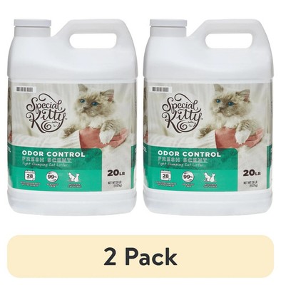 (2 pack) Scoopable Tight Clumping Cat Litter, Fresh Scent, 20 lb,NEW!!!!