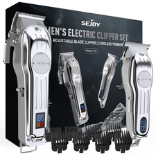 SEJOY Professional Hair Clippers for Men Cordless Barber Trimmer Haircut Kit