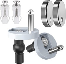 Toilet Seat Hinge Bolts Kit Quick Release Top Hinge Fixings Expanding Rubber Toi