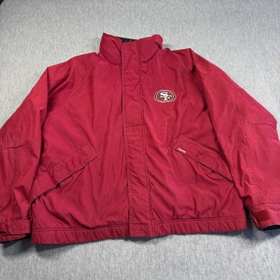 G-III Carl Banks Jacket Men L Red San Francisco 49ers Puffer Full Zip NFL VTG
