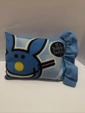 Y2K It's Happy Bunny Pillow Plush Fleece Blue Rare Vintage Jim Benton Nostalgia