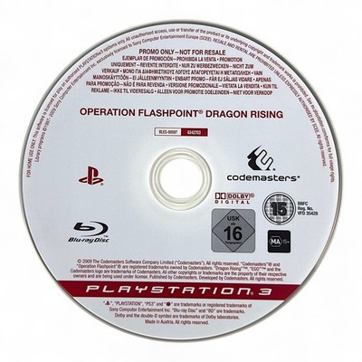 PS3 / Sony Playstation 3 - Operation Flashpoint : Dragon Rising [Promo] nur CD