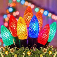 Minetom C9 LED Commercial Outdoor Christmas 150 FT - 75 LED, Multicolor 