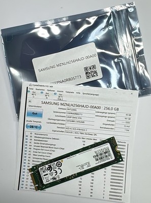 Samsung PM881 256GB M.2 2280 SATA SSD aus Neugerät geprüft