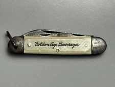 Golden Age Beverages soda company, Youngstown, Ohio - old Colonial pocket knife