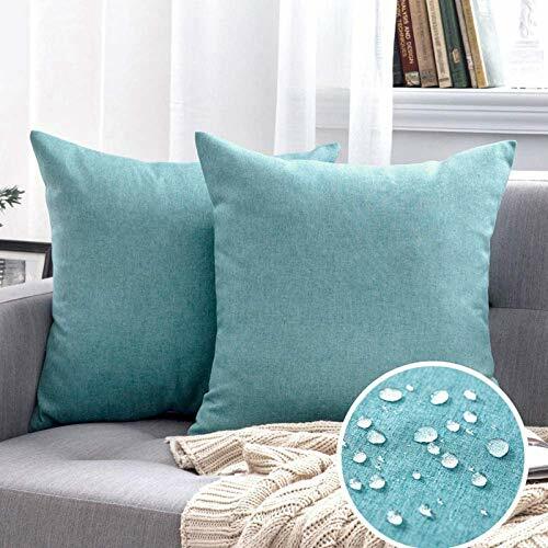 MIULEE 2 Pacco all'Aperto Federe Impermeabile Cuscini Decorativi Moderni Copricu