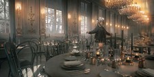 Anime girls ponytail chandeliers candles chair spoon playmat gaming mat