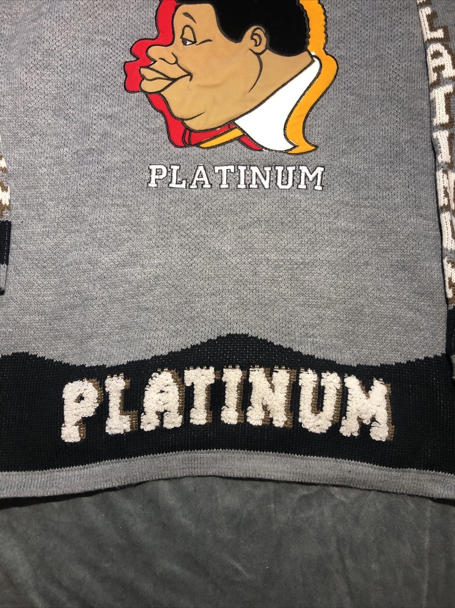 Vintage Fubu Platinum Fat Albert Big Face Sweater Size XL