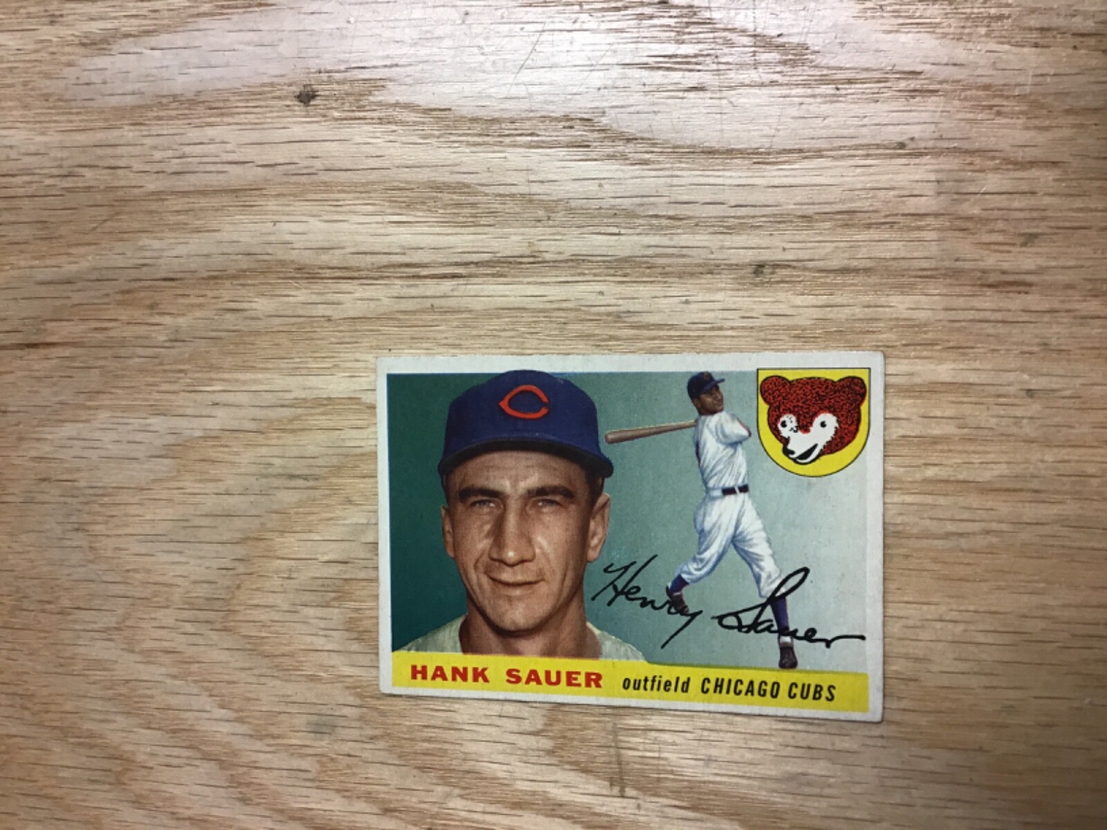 1955 Topps Baseball Hank Sauer Chicago Cubs Card 45 eBay
