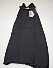 Future Collective Lined Strappy Black Cutout Midi Slip Dress Women's Size 8 F11