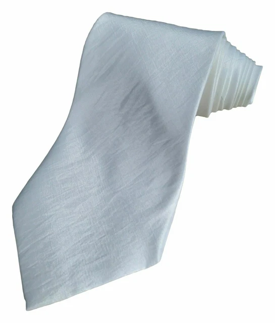 Blanco 100% Seda Epoint Lazos para De hombre