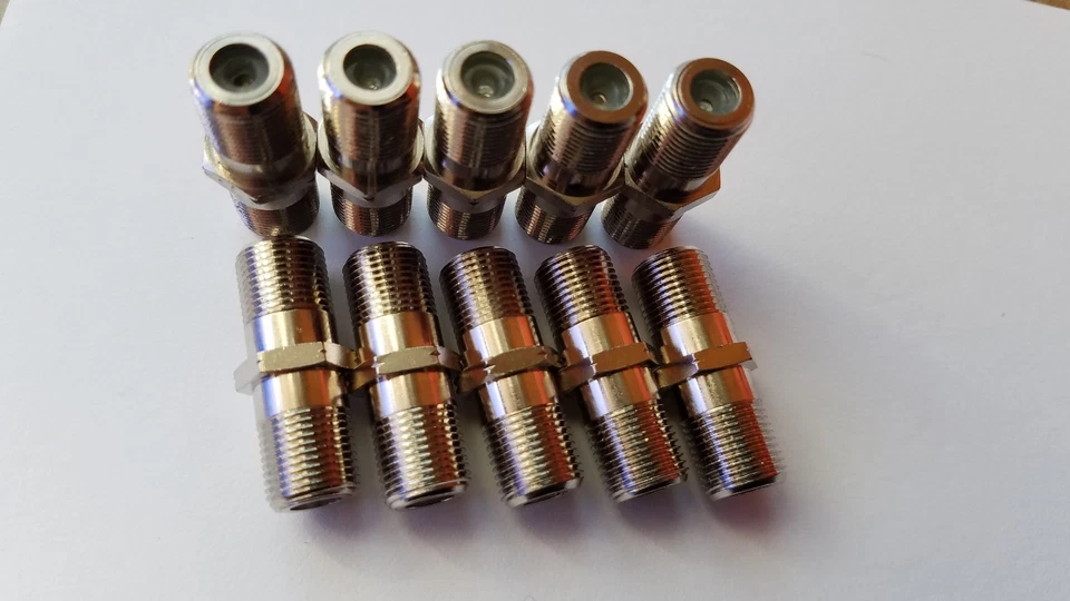 20 F81 Coax 3GHz Cable Barrel ~ JOIN 2 RG6 Wires ~ Female Splice Connector CATV - Image 3 of 4