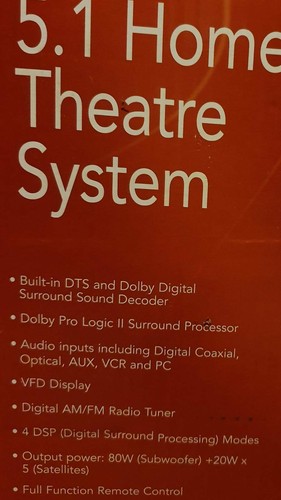 DSE 5.1 Channel Dolby digital home 