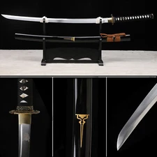 9260 Spring Steel Unokubi Zukuri Japanese Sword Katana Razor Sharp Full Tang