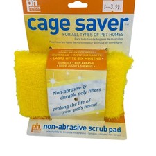 Prevue Cage Saver Non-Abrasive Scrub Pad color yellow bird supplies