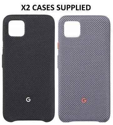 2x Cases Google Pixel Genuine Official Fabric Back Case Cover