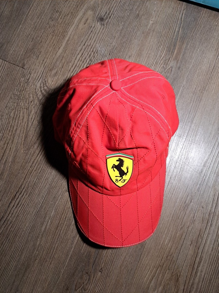 Ferrari Scuderia Officially Licensed Red Signed Autographed OSFA 