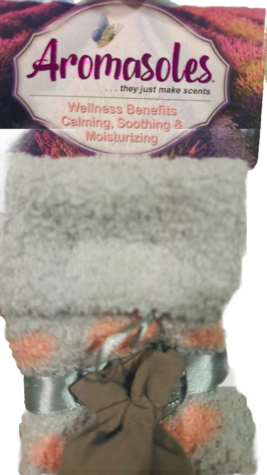 Aromasoles 2/Pairs Women’s Lavender Infused Wellness Slipper Socks OSFM - Image 4 of 4