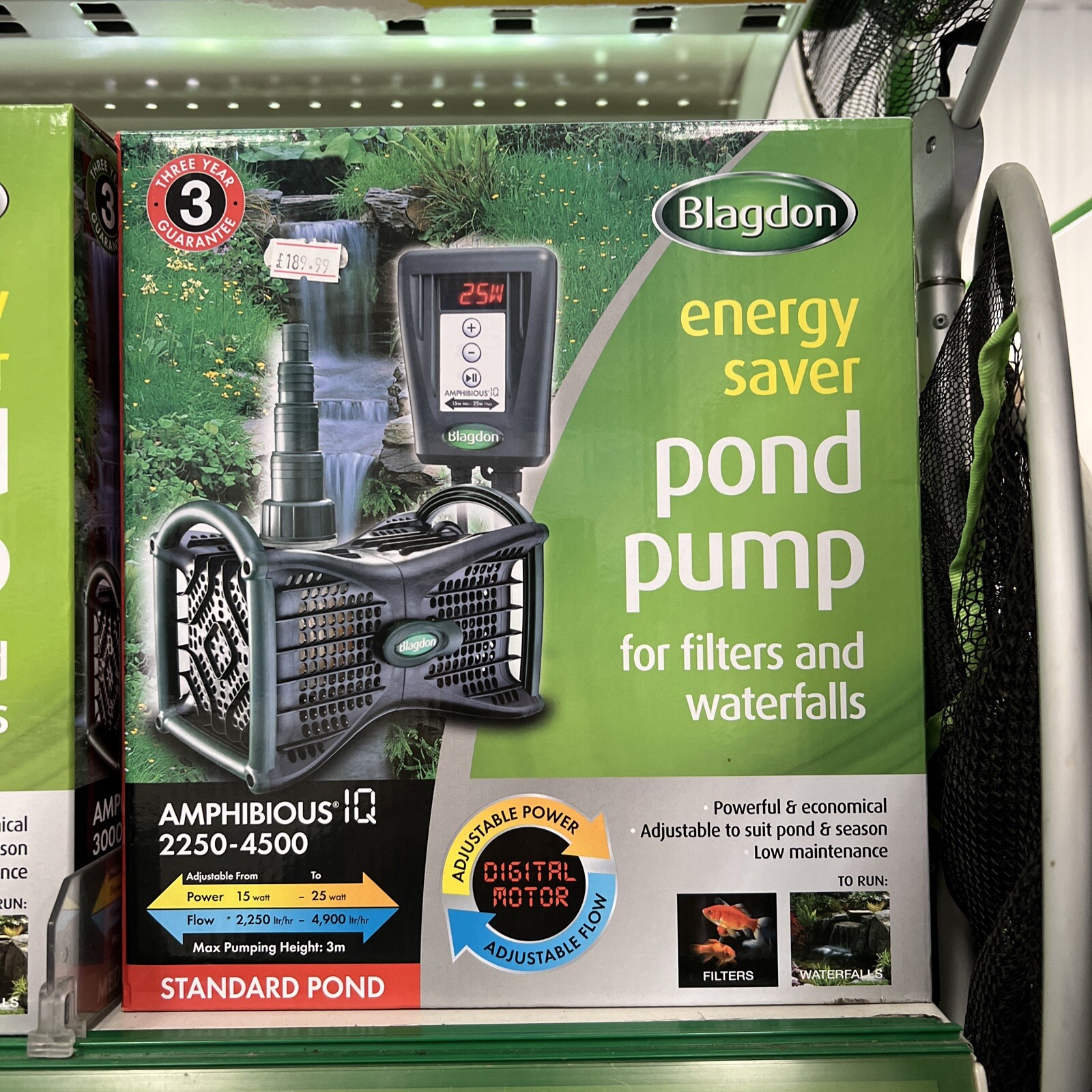 Blagdon Amphibious IQ Energy Saving Pond Pump Adjustable Flow Rate Koi