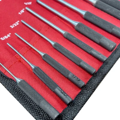 9Pc Roll Pin Punch Set Gunsmithing Kit Removing Repair Tool Spring Gunsmithing