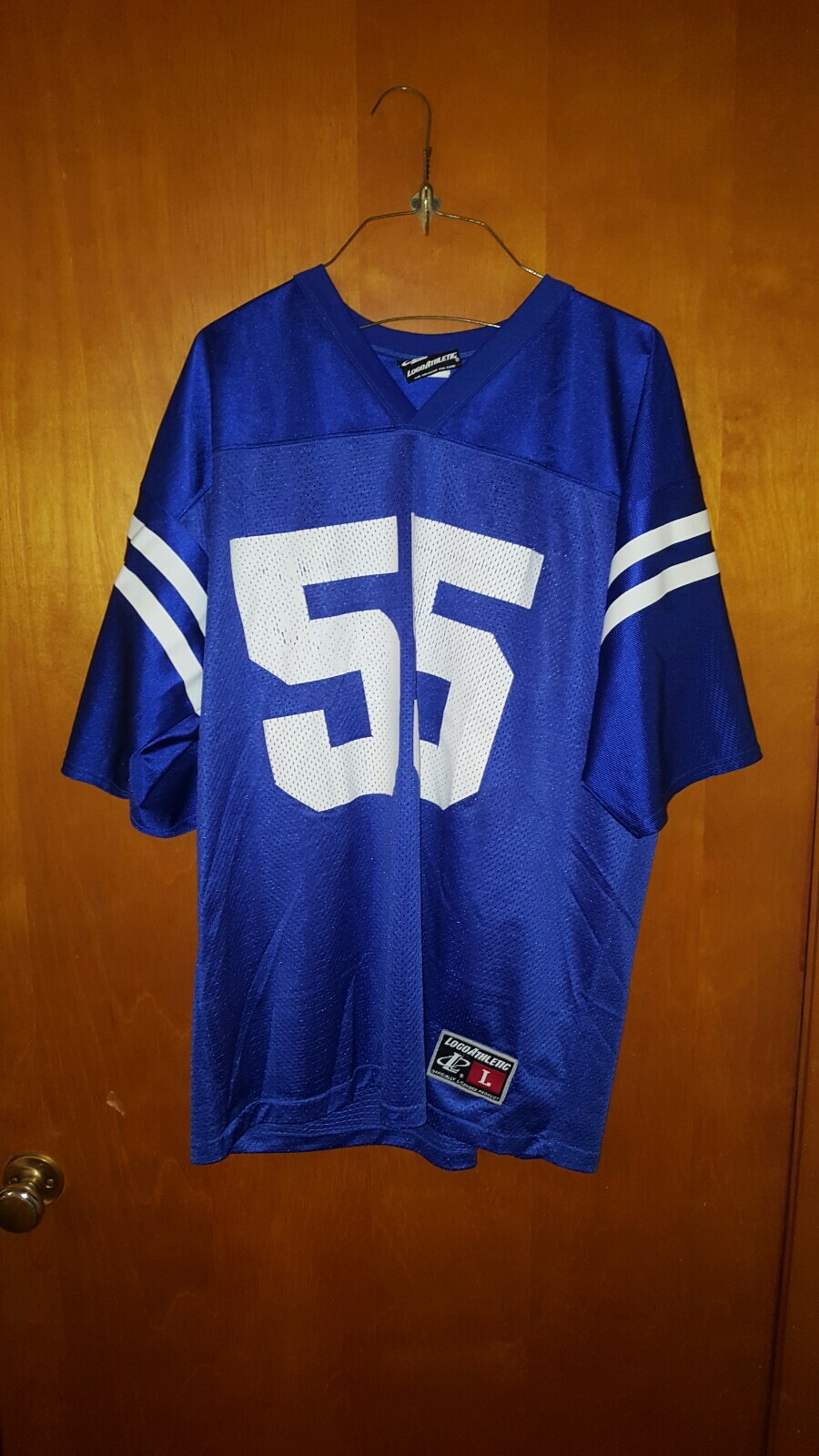 Indianapolis Colts Logo Athletic #55 Quentin Coryatt Football Jersey Size Large.