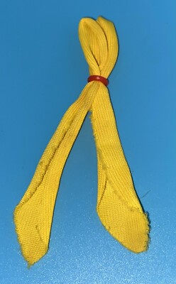 VINTAGE BARBIE GOODIES GALORE #1521 YELLOW SCARF 4 SUN VISOR HAT  O  Ring INTACT