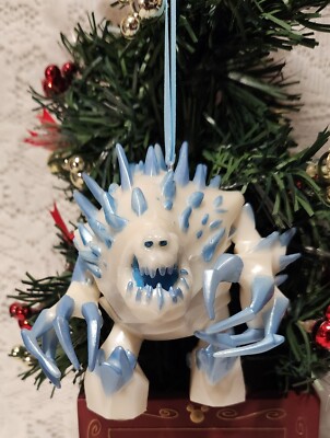 DISNEY STORE FROZEN  SNOW MONSTER MARSHMALLOW CUSTOM CHRISTMAS ORNAMENT NEW