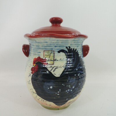 Le Rooster by Certified Int Susan Winget MED Canister & Lid 7 1/4'' without Lid