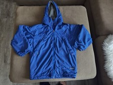 Patagonia Kids Winter Jacket Size Large 12 Fleece Lined Removable Hood Blue