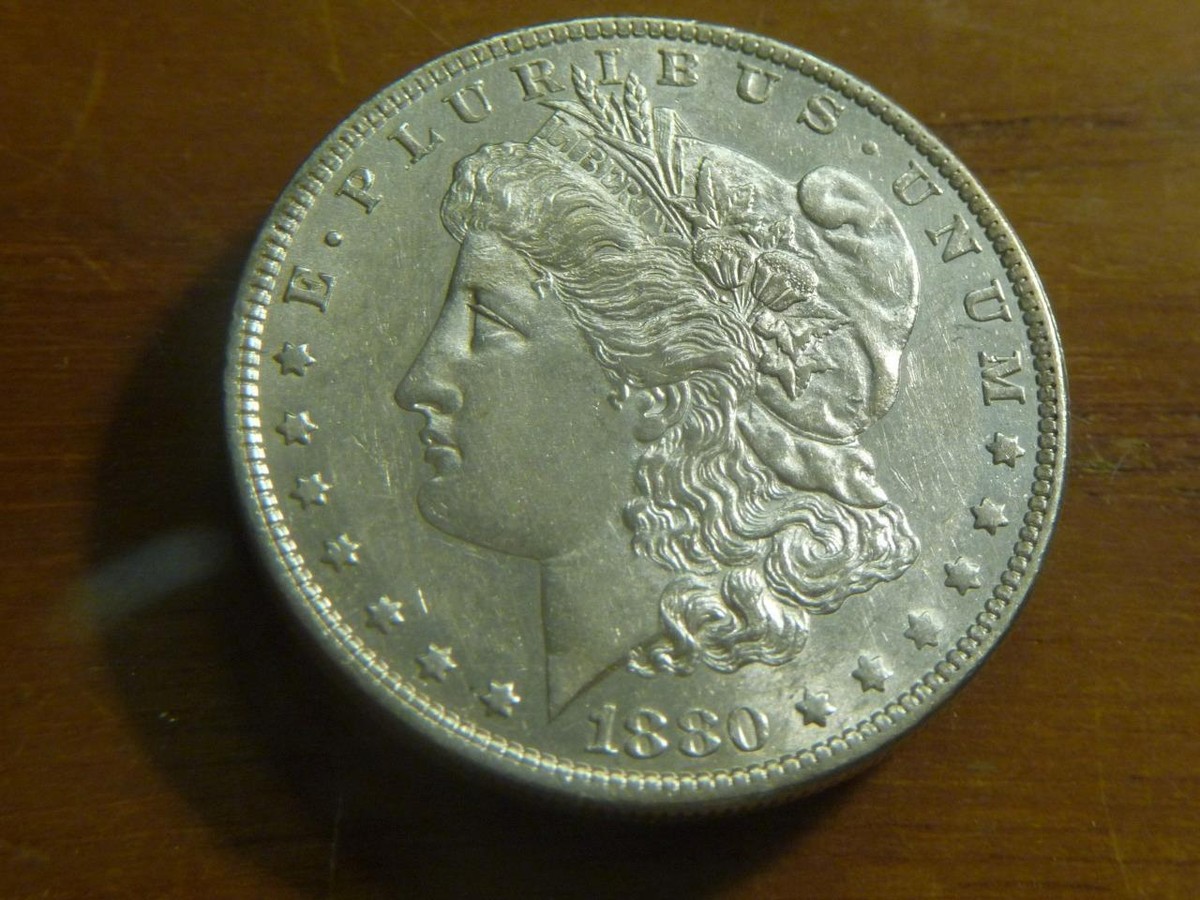 1880-O Morgan Silver Dollar Hangnail Variety Vam 48 AU++ Top 100