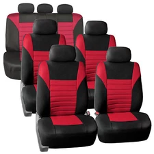 FH Group Universal Fit 3Row Car Seat Covers for SUV 3D Mesh - 7 Seaters Full Set