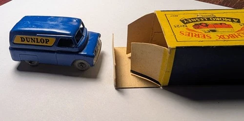 Vintage Matchbox Lesney No. 25 Dunlop Van – Blue W/ Original B3 Box!