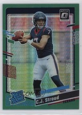 2023 Panini Donruss Optic Rated Rookie Green Hyper Prizm CJ Stroud #244 00em
