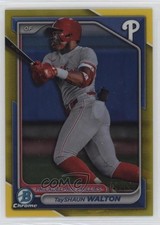 2024 Bowman Chrome Prospects Yellow Refractor /75 TayShaun Walton #BCP-113 0th5