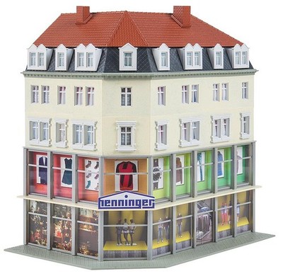 Faller HO Scale Building/Structure Kit Henninger Department Store/Row Houses