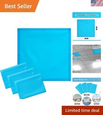 4 Pcs 2 x 2 Feet Fluorescent Light Covers for Ceiling Lights Classroom Magnet...