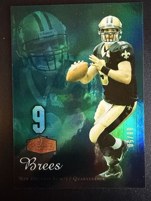 2006 Flair Showcase DREW BREES Emerald Parallel #'d/8/50 SAINTS Amazing