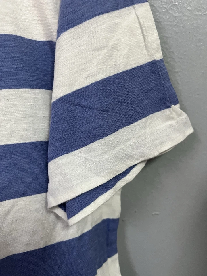 Vintage  Uniqlo Striped Single Stitch Shirt - Image 3 of 4